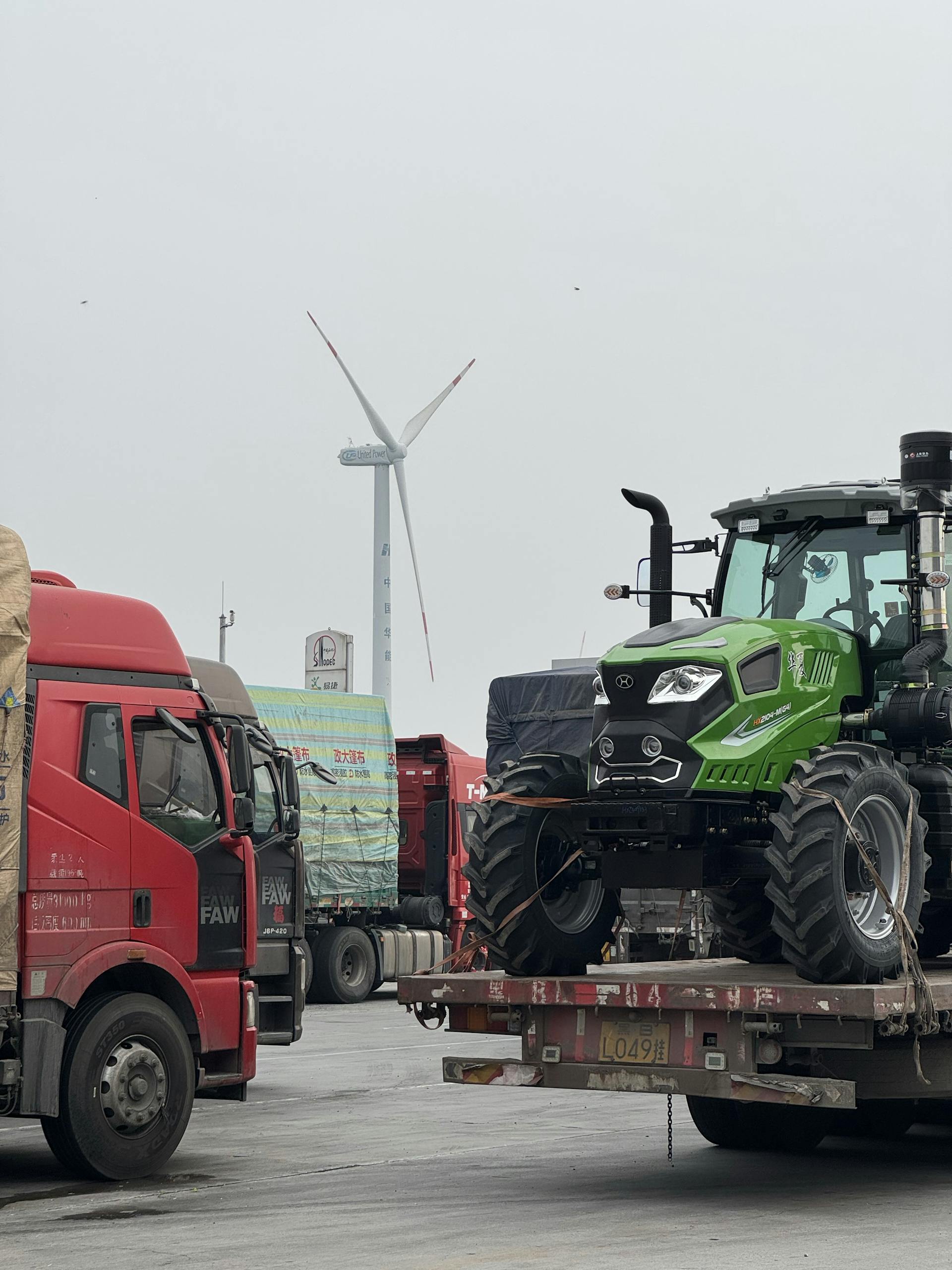 Industrial Trucks and Tractors at Wind Farm